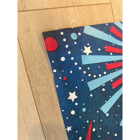 Vintage Outdoor Porch Flag Patriotic Fourth of July Fireworks Celebrate USA JL - Picture 6 of 7